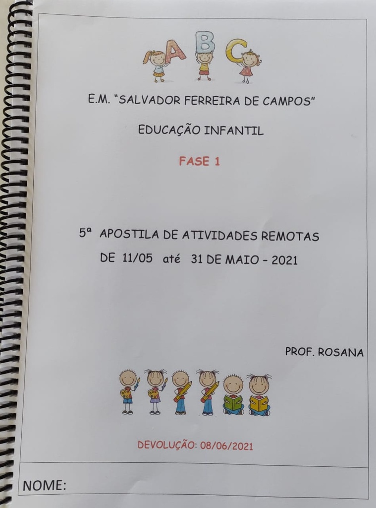 Rosana Góes - Fase 1 - 5ª Apostila - 11-05-2021
