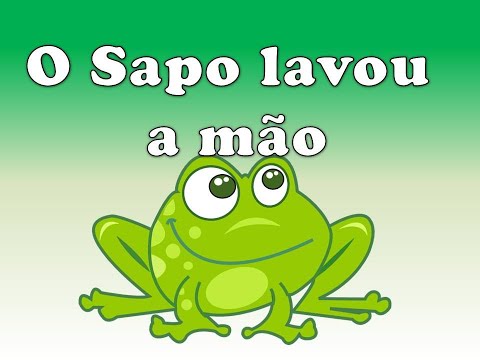 O sapo lavou a mão