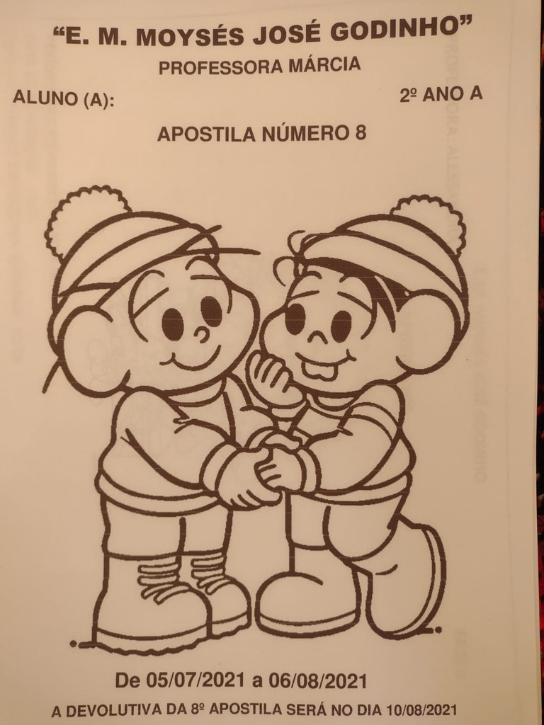 Prof. Márcia 2 ano A apostila 8 - 05.07.2021