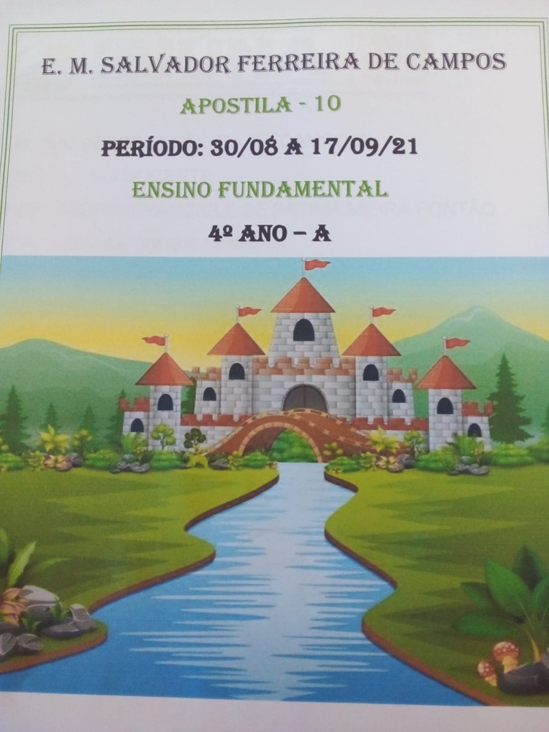 APOSTILA 10 SALVADOR 4º ANO 2021