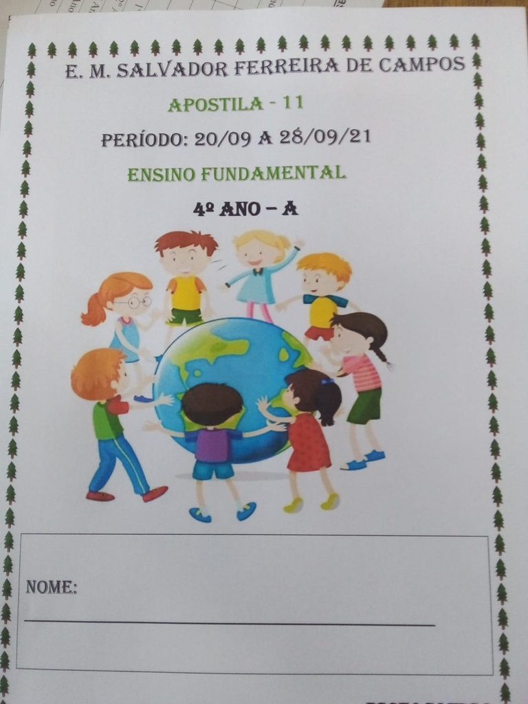 APOSTILA 11 SALVADOR 4º ANO 2021